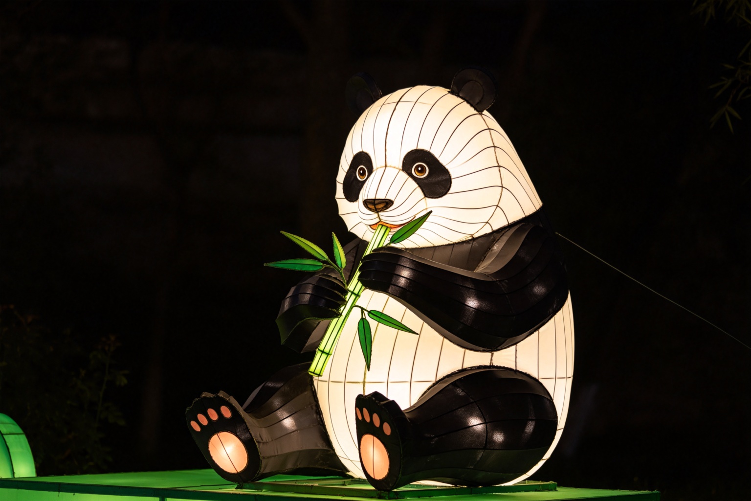 Panda Bear Lantern Display (ZD-005) - Animal Lanterns by Zedong, dimensions 300x180x280cm