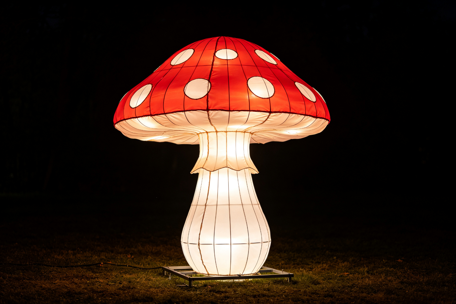 Giant Mushroom Lantern Display (ZD-068) - Plant & Flower Lanterns by Zedong, dimensions 200x200x300cm