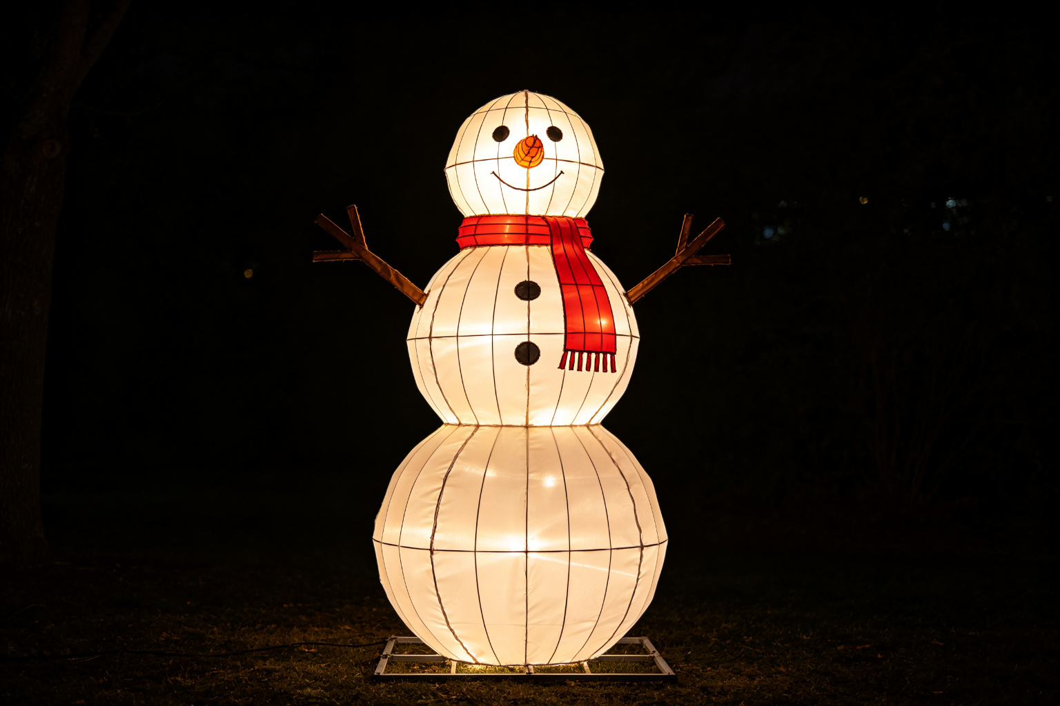 Snowman Lantern Display (ZD-130) - Festival & Holiday Lanterns by Zedong, dimensions 200x200x300cm