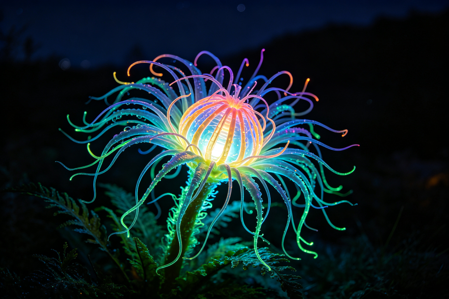 Alien Plant Lantern Display (ZD-221) - Sci-Fi Lanterns by Zedong, dimensions 200x200x300cm