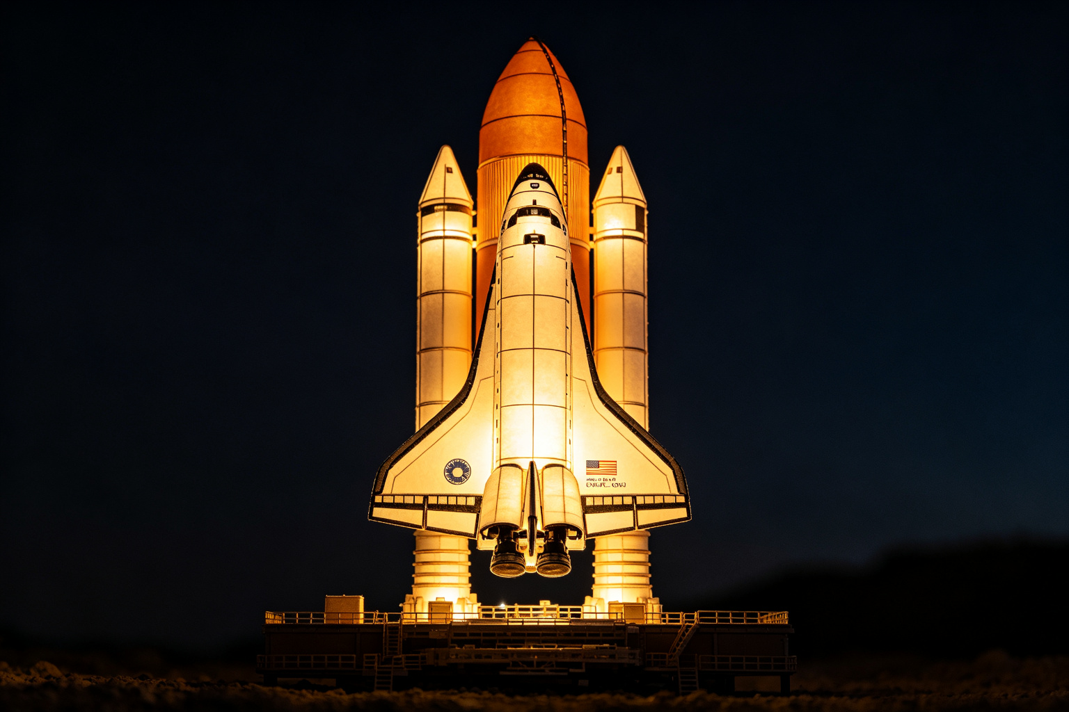 Space Shuttle Lantern Display (ZD-235) - Space Lanterns by Zedong, dimensions 300x200x400cm