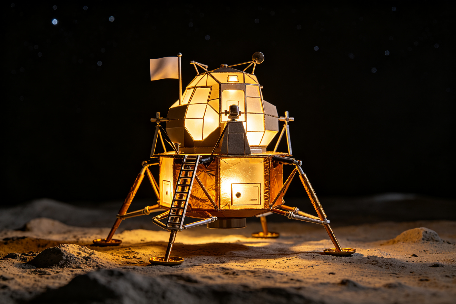 Lunar Module Lantern Display (ZD-236) - Space Lanterns by Zedong, dimensions 250x200x250cm